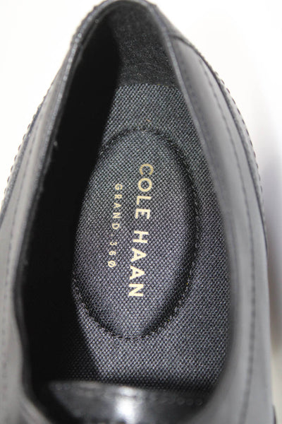 Cole Haan Grand.OS Mens Lace Up Cap Toe Oxfords Black Leather Size 11.5M