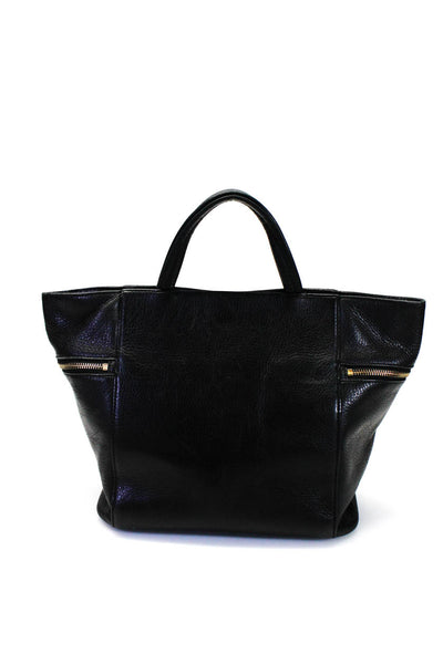 Helen Kaminski Women's Magnetic Closure Top Handle Tote Handbag Black Size M