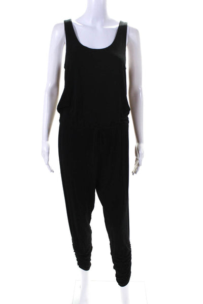 Michael Lauren Womens Black Scoop Neck Sleeveless Skinny Leg Jumpsuit Size S