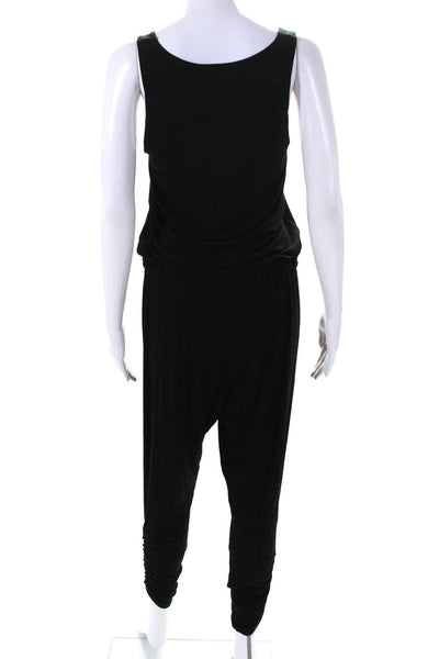 Michael Lauren Womens Black Scoop Neck Sleeveless Skinny Leg Jumpsuit Size S