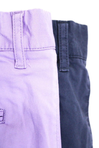 J Crew Mens Cotton Five Pocket Button Closure Chino Shorts Purple Size 29 Lot 2