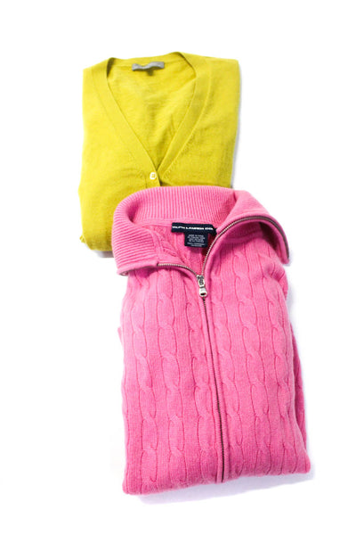 Ralph Lauren Golf Neiman Marcus Womens Sweaters Tops Pink Size M XL Lot 2