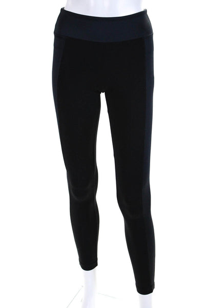 Koral Womens Mid Rise Pull On Leggings Navy Blue Black Size Small