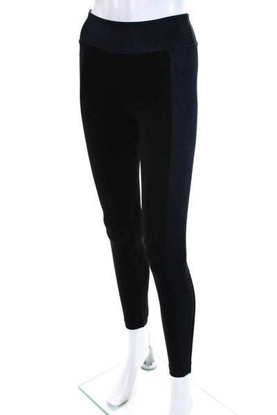 Koral Womens Mid Rise Pull On Leggings Navy Blue Black Size Small