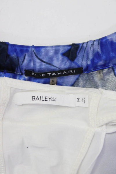 Bailey 44 Elie Tahari Womens Printed Draped Tank Top Blouse Size Medium Lot 2