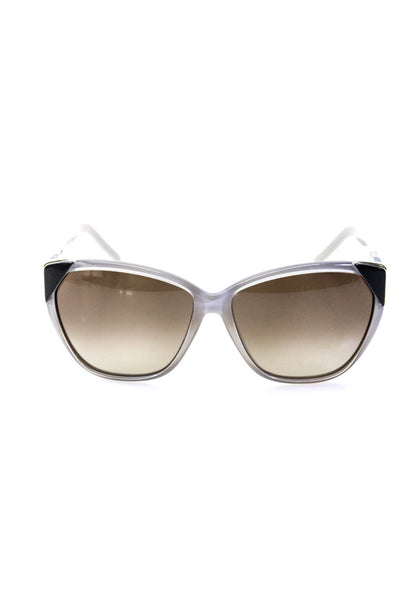 Chloe Womens Geometric Cateye Oversized Framed Colorblock Sunglasses Gray 135MM