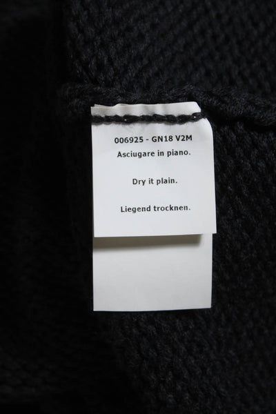 Giambattista Valli Womens Black Wool Turtleneck Sleeveless Sweater Top Size XS
