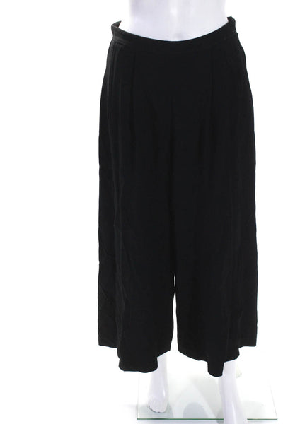 Proenza Schouler Womens Black High Waisted Pleated Wide Leg Dress Pants Size 4