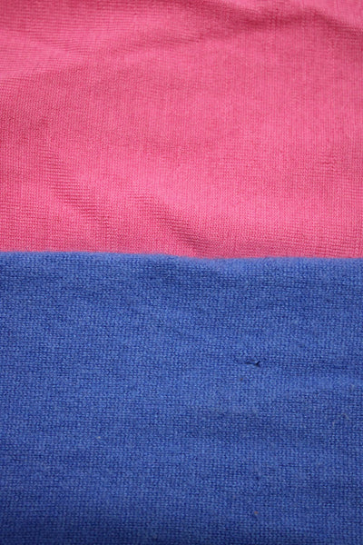 J Crew Womens Long Sleeves Sweaters Pink Blue Size Medium Lot 2