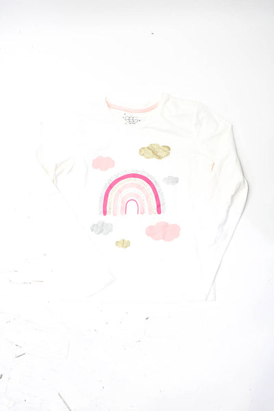 EGG New York Mayoral Habitual Girls Cream Graphic Long Sleeve Top Size 10 Lot 4