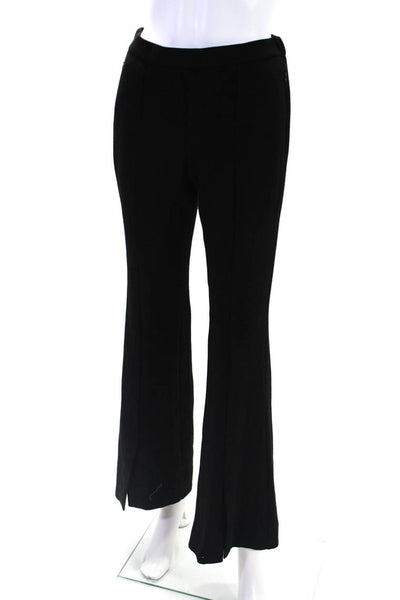 Theory Womens Slit Flared Side Zip Elastic Waist Leggings Black Size 2