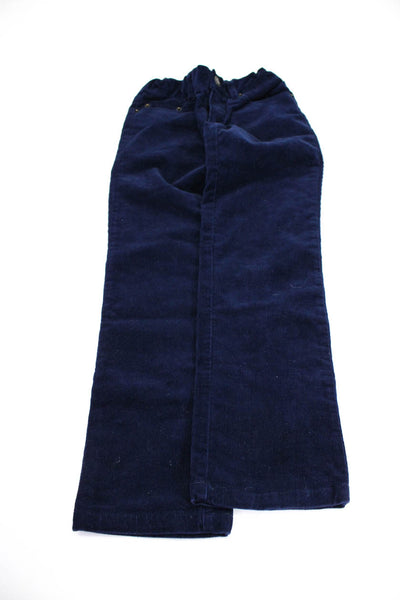 Bonpoint Crewcuts Boys Cotton Corduroy Pants Pullover Top Blue Size 6 7 Lot 4