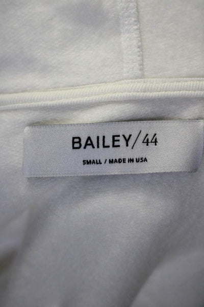 Bailey 44 Womens Denim Hooded Button Down Jacket White Size Small