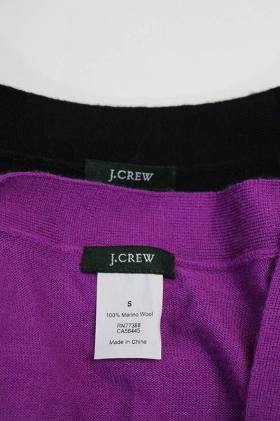 J Crew Womens Fuschia Merino Wool V-Neck Cardigan Sweater Top Size S lot 2