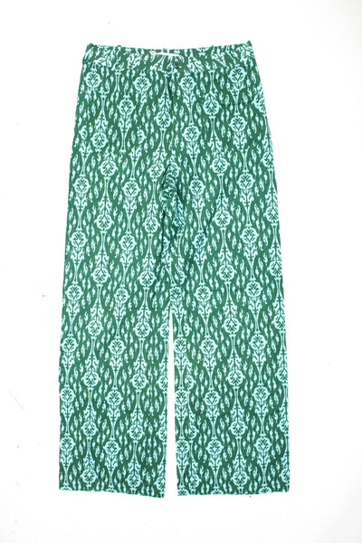 Zara J Crew Womens Cotton High-Rise Wide Leg Pants Green Size M 28 Lot 2