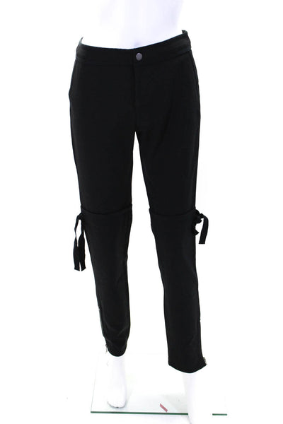 RED Valentino Womens Two Pocket Zipper Hem Mid-Rise Skinny Pants Black Size 40