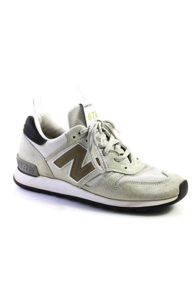 New Balance Womens Suede 670 Lace Up Sneakers Gray Size 5.5