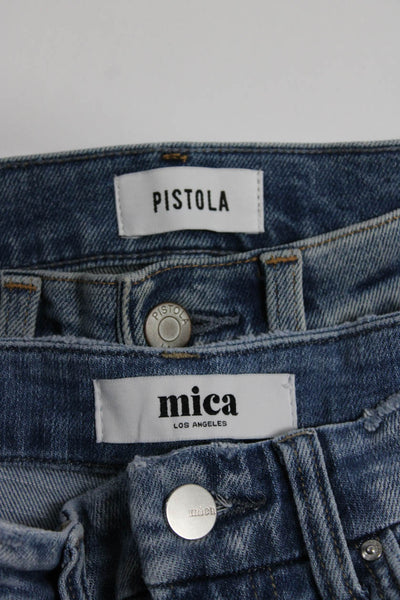 Pistola Mica Womens Light Washed Buttoned Bootcut Jeans Blue Size EUR25 Lot 2