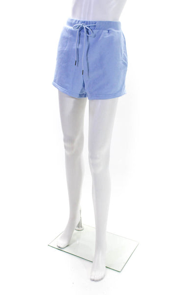 Superdown Women's Drawstring Waist Two Piece Short Set Blue Size S