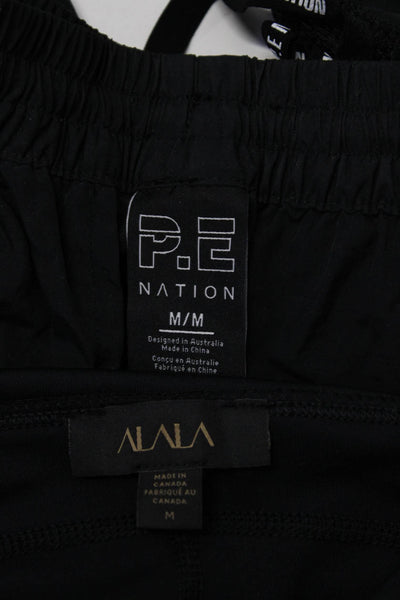 PE Nation Women's Elastic Drawstring Waist Jogger Pant Black Size M Lot 2