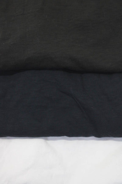 Theory Frame Womens Black Collar Short Sleeve Polo Shirt Size S Lot 3