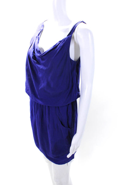 Theory Womens Sleeveless Cowl Neck Jaylyn Rove Dress Blue Size 0