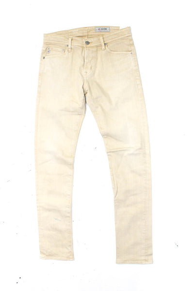 AG-ED Denim Jeans Shop Mens Straight Leg Jeans Pants Beige Size 28 29 Lot 2