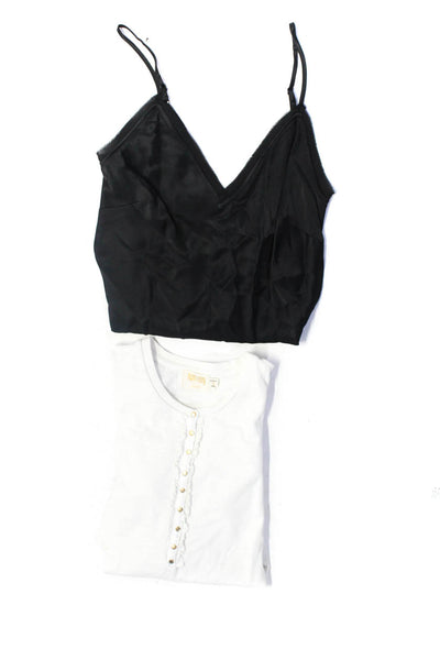 Frame Nation LTD Womens Tank Top Shirt Black White Size Extra Small Small Lot 2