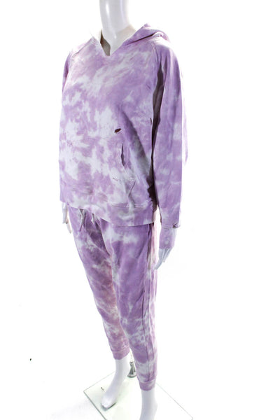 Love Shack Fancy Womens Tie Dye Print Sweat Suit Pink Size One Size/Extra Small