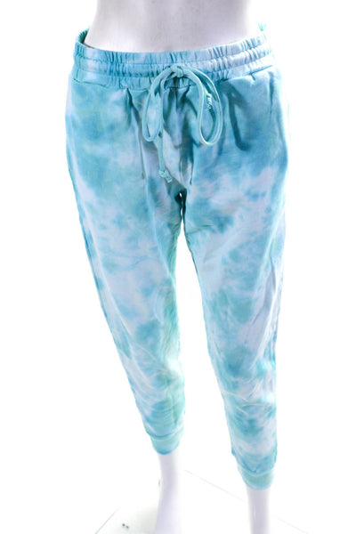 Love Shack Fancy Womens Tie Dye Print Sweatpants Blue Size Extra Small