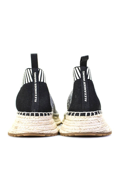 Alexander Wang Womens Espadrille Colorblock Round Toe Shoes Black Size EUR41