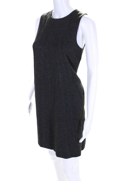 Robert Rodriguez Womens Crew Neck Knit Sleeveless Shift Dress Gray Size XS