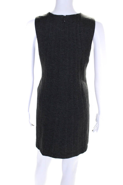 Robert Rodriguez Womens Crew Neck Knit Sleeveless Shift Dress Gray Size XS