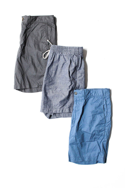 J Crew Penguin Mens Blue Linen Drawstring Casual Shorts Size S 29 lot 3