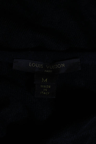Louis Vuitton Womens Sequined Spaghetti Strap Tank Top Black Size Medium