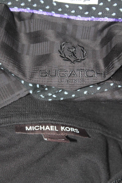 Bugatchi Michael Kors Mens Snap Pullover Sweater Dress Shirt Size Large Lot 2