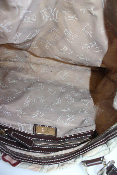 Emilio Pucci Abstract Print Double Handle Shopper Shoulder Handbag Multicolor