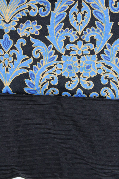 J. Mclaughlin Womens Long Sleeve Damask Print Blouse Blue Size XS Lot 2