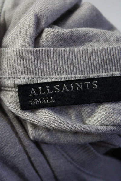 Allsaints Womens Sleeveless V Neck Top Gray Size Small