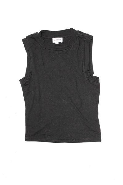 Superdown Current Air Womens Sleeveless Tapered Pant Top Black White XS