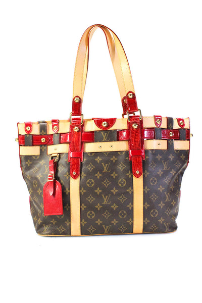 Louis Vuitton Women Monogram Canvas Embossed Monogram Rubis Salina GM Tote Handb