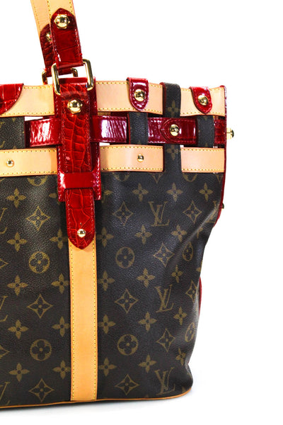 Louis Vuitton Women Monogram Canvas Embossed Monogram Rubis Salina GM Tote Handb