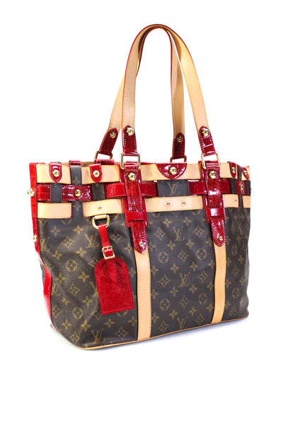 Louis Vuitton Women Monogram Canvas Embossed Monogram Rubis Salina GM Tote Handb