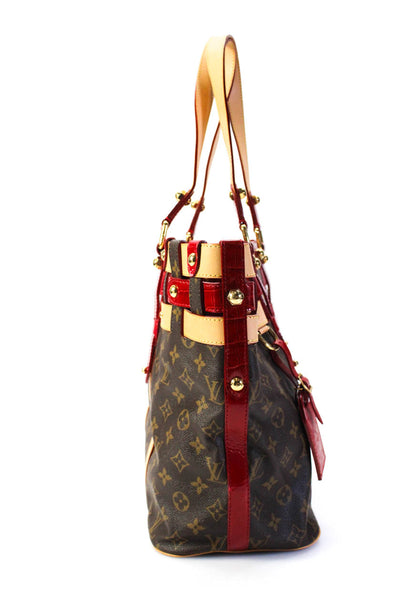 Louis Vuitton Women Monogram Canvas Embossed Monogram Rubis Salina GM Tote Handb