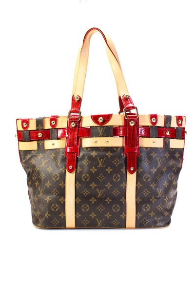 Louis Vuitton Women Monogram Canvas Embossed Monogram Rubis Salina GM Tote Handb