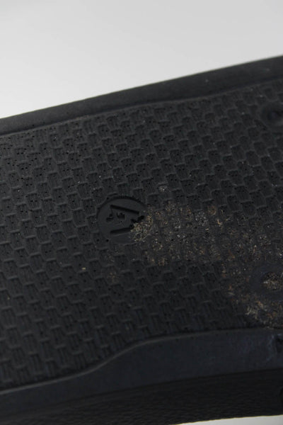 Balmain Womens Slip On Metallic Logo Slide Sandals Black Rubber Size 41