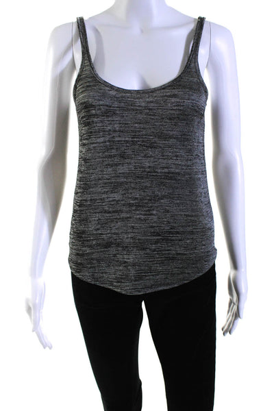 Rag & Bone Womens Scoop Neck Thin Knit Tank Top Gray Black Size Extra Small