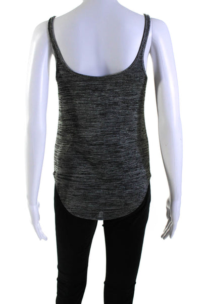 Rag & Bone Womens Scoop Neck Thin Knit Tank Top Gray Black Size Extra Small