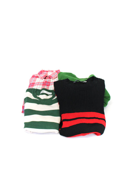 Zara Tna Cozy Ralph Lauren Womens Striped Tops Sweaters Green Size S Lot 4