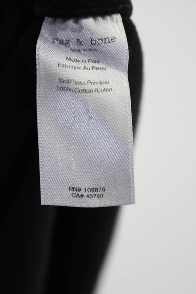 Rag & Bone Womens Cotton Short Sleeve Crewneck T-Shirts Tops Black Size M Lot 2